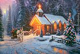 Christmas Chapel I by Thomas Kinkade